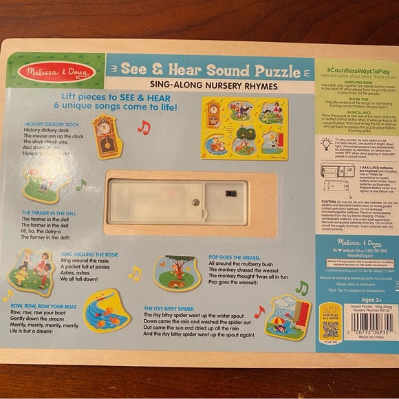 Melissa and Doug nursery rhyme puzzle - Picture 3 of 3